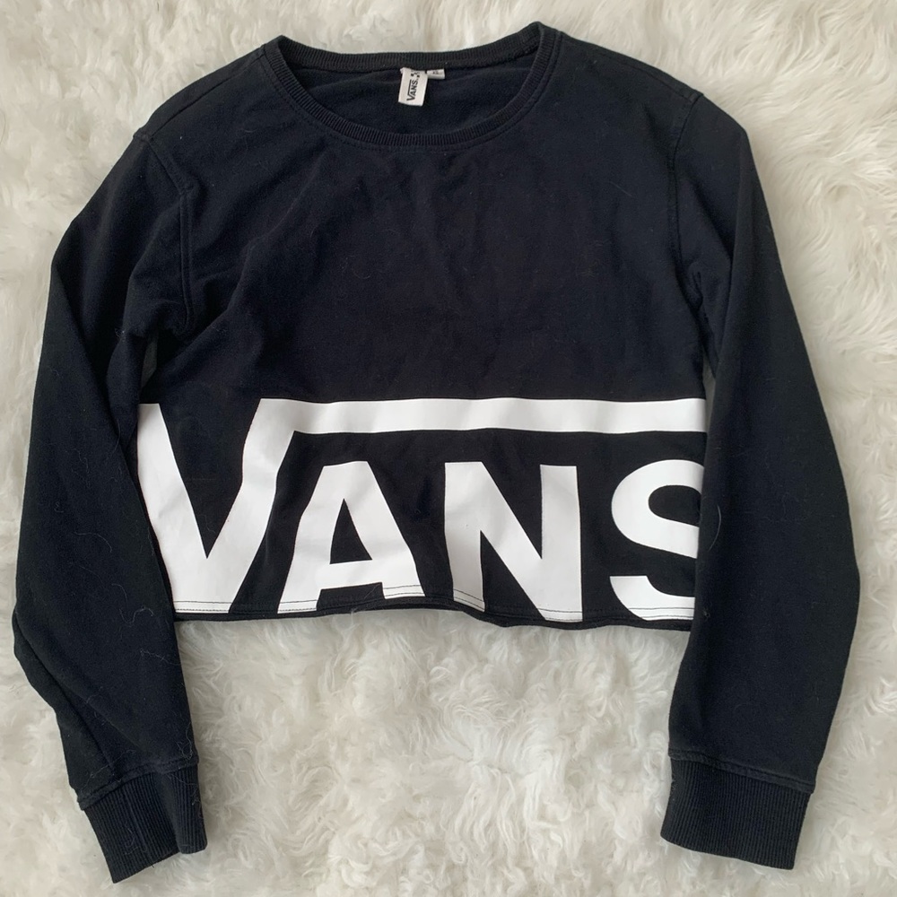 Cropped vans sweatshirt